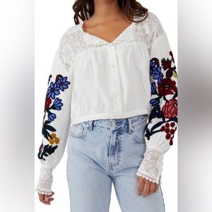 Free people beautiful long sleeve top